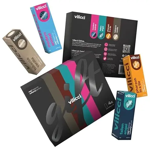 Vilicci Car Air Freshener | Luxurious Auto Perfume | Premium Hanging Air Freshener | Long Lasting Fragrance for Auto and Home | 1 Bottle of Car Scent (4 Count (Pack of 1), Gift Set) - 3