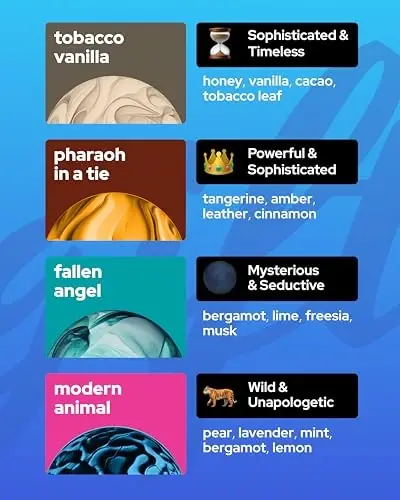 Vilicci Car Air Freshener | Luxurious Auto Perfume | Premium Hanging Air Freshener | Long Lasting Fragrance for Auto and Home | 1 Bottle of Car Scent (4 Count (Pack of 1), Gift Set) - 4