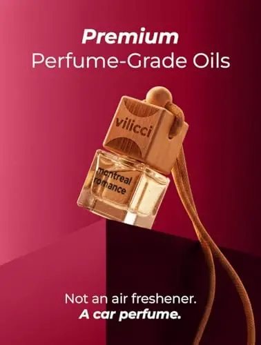 Vilicci Car Air Freshener | Luxurious Auto Perfume | Premium Hanging Air Freshener | Long Lasting Fragrance for Auto and Home | 1 Bottle of Car Scent (1 Count (Pack of 1), Montreal Romance) - 3