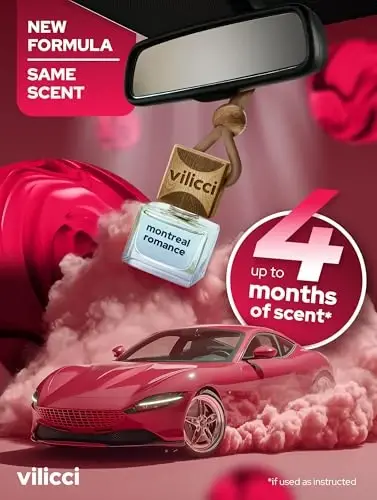 Vilicci Car Air Freshener | Luxurious Auto Perfume | Premium Hanging Air Freshener | Long Lasting Fragrance for Auto and Home | 1 Bottle of Car Scent (1 Count (Pack of 1), Montreal Romance) - 3