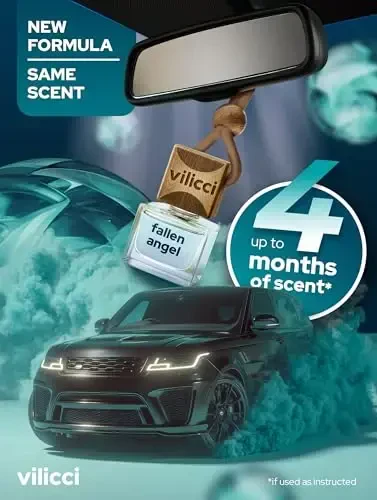 Vilicci Car Air Freshener - Long Lasting Fallen Angel Scent Perfume for a Refreshing Drive, Auto Air Freshener, Eliminates Unpleasant Car Smells, 2 Bottles of Car Fragrance Air Freshener - 1