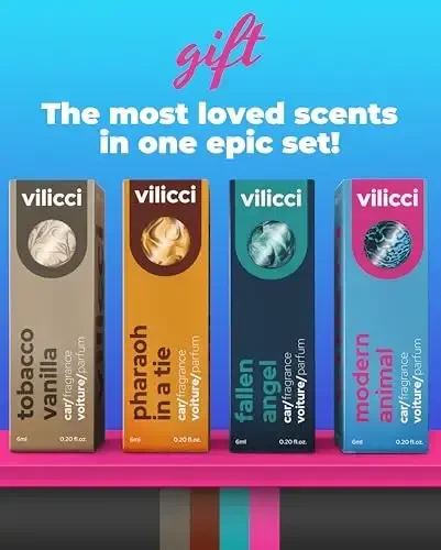 Vilicci Car Air Freshener | Luxurious Auto Perfume | Premium Hanging Air Freshener | Long Lasting Fragrance for Auto and Home | 1 Bottle of Car Scent (4 Count (Pack of 1), Gift Set) - 5
