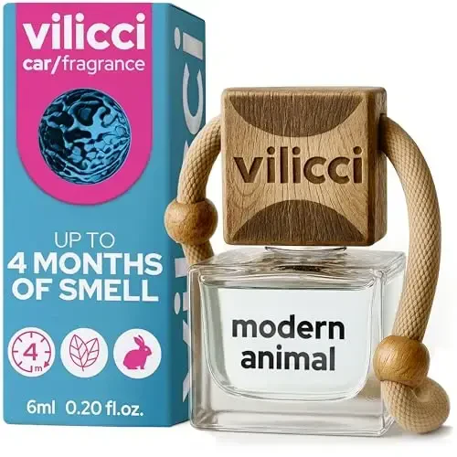 Vilicci Car Air Freshener, Modern Animal Scent, Luxurious Car Fresheners, Premium Car Hanging Air Freshener, Long Lasting Fragrance for Auto and Home, 1 Bottle of Car Perfume - MODAZONE