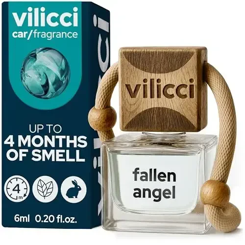 Vilicci Fallen Angel Avtomobil Havo Tozalagichi – Uzoq Muddatli Avtomobil Diffuzeri | Vegan & Ziddiyatsiz Yog'li Tarkibiy Qismlar | Tetiklantiruvchi va Hidni Yo'qotuvchi Avtomobil Atiri | 120 Kungacha Yetadi - VILICCI