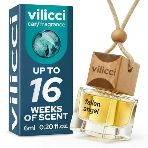Vilicci Fallen Angel Avtomobil Havo Tozalagichi – Uzoq Muddatli Avtomobil Diffuzeri | Vegan & Ziddiyatsiz Yog'li Tarkibiy Qismlar | Tetiklantiruvchi va Hidni Yo'qotuvchi Avtomobil Atiri | 120 Kungacha Yetadi 