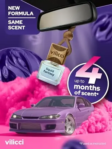 Vilicci Liquid Fantasy avtomobil havo tozalagichi – Uzoq muddatli avtomobil diffuzeri | Tetiklantiruvchi va hidni yo'q qiluvchi avtomobil parfyumi | Vegan va shafqatsiz bo'lmagan yog'li ingredientlar | 120 kungacha davom etadi - 3
