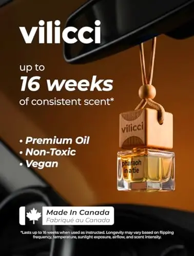 Vilicci Pharaoh in a Tie Car Air Freshener | Long lasting Car Diffuser | Vegan & Cruelty-free Auto Perfume | Hanging Car Air Freshener - 3