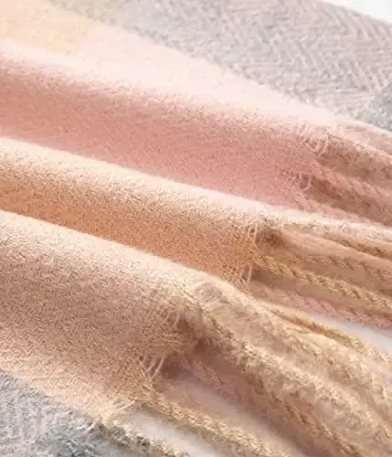 Villand Ayollar Jun Ro'moli - CasModazoneere Ayollar uchun Qishgi Katakli Ro'mollar, Sovg'a Qutisi bilan Katta Yumshoq Qalin Shallar va O'ramlar - 7