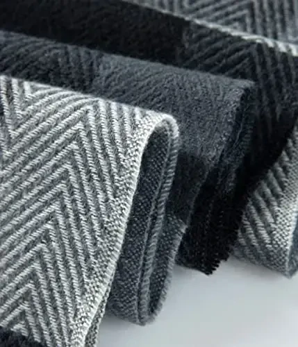 Villand Ayollar Jun Sharfi - CasModazoneere Ayollar uchun Qishki Kvadratli Sharflar, Sovg'a Qutisi bilan Katta Yumshoq Qalin Ro'mollar va O'ramlar - 5