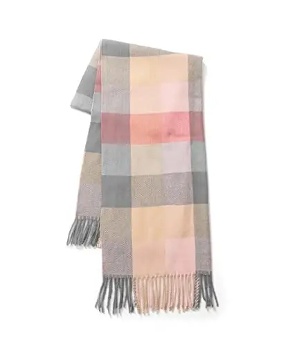 Villand Women's Wool Scarf - CasModazoneere Feel Winter Checked Scarves for Women, Large Soft Thick Shawls and Wraps with Gift Box - 3
