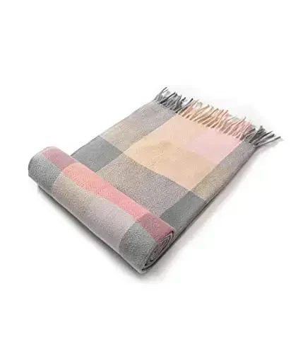 Villand Women's Wool Scarf - CasModazoneere Feel Winter Checked Scarves for Women, Large Soft Thick Shawls and Wraps with Gift Box - 4