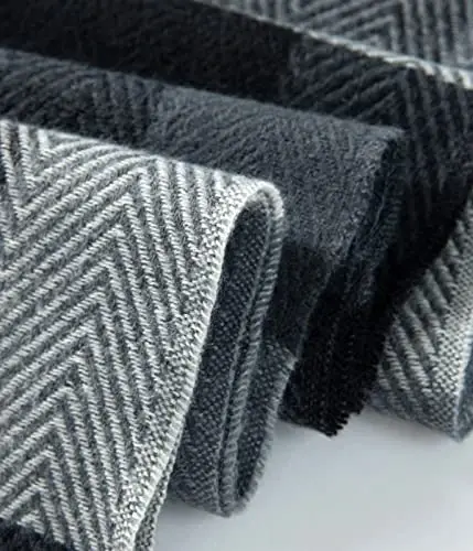 Villand Women's Wool Scarf - CasModazoneere Feel Winter Checked Scarves for Women, Large Soft Thick Shawls and Wraps with Gift Box - 5