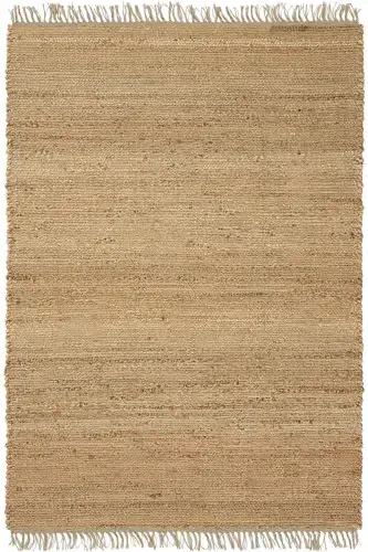 Vime 02 Natural Jute Rug Runner Hand Woven Jute Kilim Straw Rug Decor Authentic Carpet Bohemian Handmade Rug-Natural2 - 1