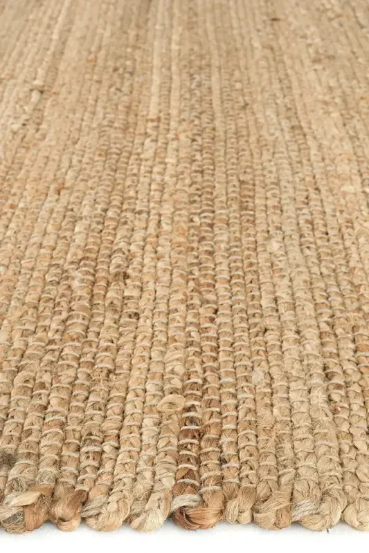 Vime 02 Natural Jute Rug Runner Hand Woven Jute Kilim Straw Rug Decor Authentic Carpet Bohemian Handmade Rug-Natural2 - 7