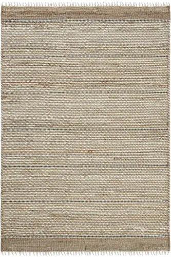 Vime 05 Natural Grey Jute Rug Runner Hand Woven Jute Kilim Straw Rug Bohemian Rug Authentic Rug-GREY - 1