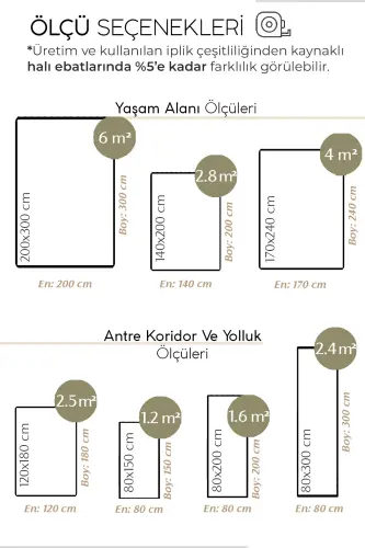 Vime 06 Natural Jüt Halı Yolluk El Dokuma Jüt Kilim Hasır Halı Dekor Otantik Halı Bohem El Halısı - Natural 6 - 4