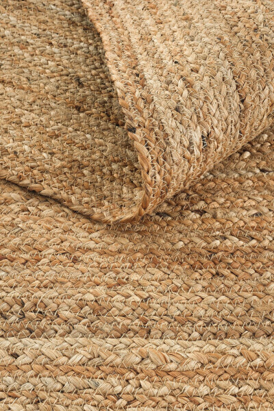 Vime 10 Natural Jute Rug Runner Handwoven Jute Kilim Straw Rug Decor Authentic Rug Bohemian Handwoven Rug - 8