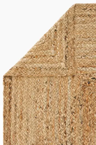 Vime 10 Natural Jute Rug Runner Handwoven Jute Kilim Straw Rug Decor Authentic Rug Bohemian Handwoven Rug - 6
