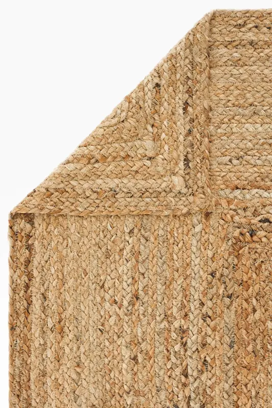 Vime 10 Natural Jute Rug Runner Handwoven Jute Kilim Straw Rug Decor Authentic Rug Bohemian Handwoven Rug - 6