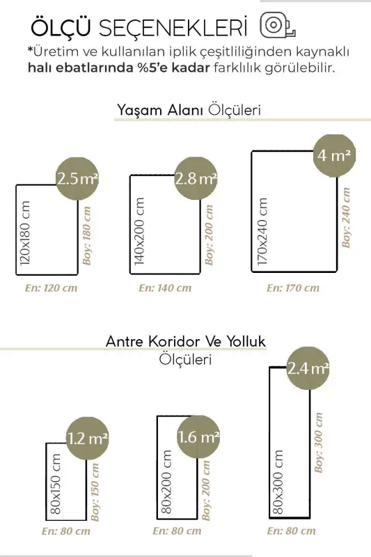 Vime 12 Natural Jüt Halı Yolluk El Dokuma Jüt Kilim Hasır Halı Dekor Otantik Halı Bohem El Halısı - Natural - 3