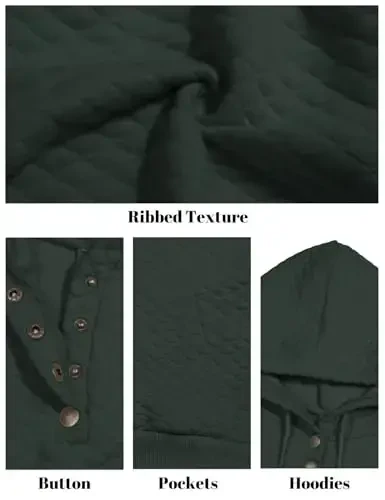 VIMPUNEC Ayollar kuzgi kundalik kapüşonli kozoklari Moda uzun qisma sviter Kapüşonli pullover toplari cho'ntak bilan - 5