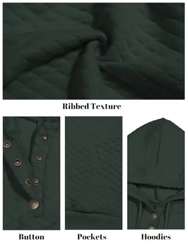 VIMPUNEC Женские Осенние Повседневные Толстовки Модные Толстовки с Длинным Рукавом Пуловеры с Капюшоном и Карманом - 5