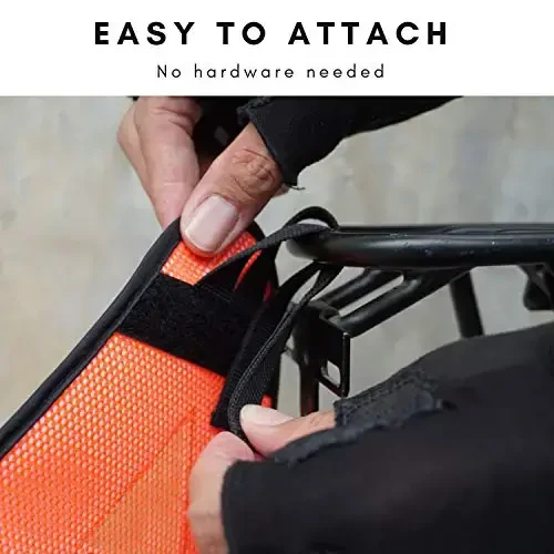 Vincita Yansıtuvchi Berish Belgisi Velcro Tasmasi bilan - Kechasi Xavfsizlik uchun Yuqori Ko'rinish - Velosiped Bagajlari, Ryukzak, Avtomobil Bagajlari uchun Xavfsizlik Yansıtuvchisi - Velosiped Yansıtuvchi Aksessuarlar - 1