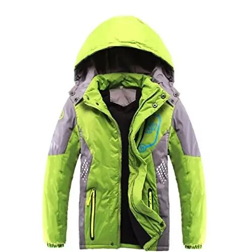 Vinmin Boys Winter Fleece Lined Hooded Jacket, Outdoor Casual Warm Coat | Cozy Soft Windproof Zip Up Insulated Outerwear, Little & Big Kids Daily School Wear for Spring Fall & Cold Weather - Vinmin