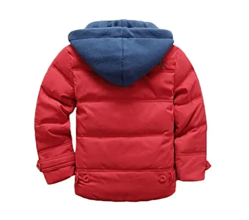 Vinmin Kids Winter Latest Thicken Hooded Jacket Warm Quilted Coat Casual Outdoor Cool Cute for Boys Girls Autumn Spring - 2