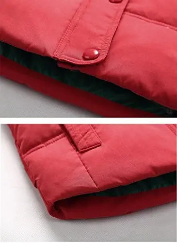 Vinmin Kids Winter Latest Thicken Hooded Jacket Warm Quilted Coat Casual Outdoor Cool Cute for Boys Girls Autumn Spring - 5