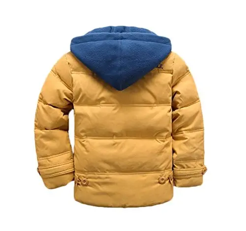 Vinmin Kids Winter Latest Thicken Hooded Jacket Warm Quilted Coat Casual Outdoor Cool Cute for Boys Girls Autumn Spring - 2
