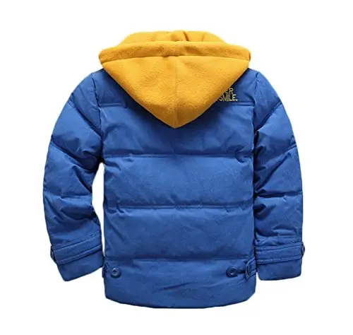 Vinmin Kids Qishgi So'nggi Qalin Kapüşonli Kurtka Issiq Paxtali Palto Kundalik Ochiq Havoda Chiroyli Yoqimli O'g'il Bolalar Qizlar Kuz Bahori uchun - 2