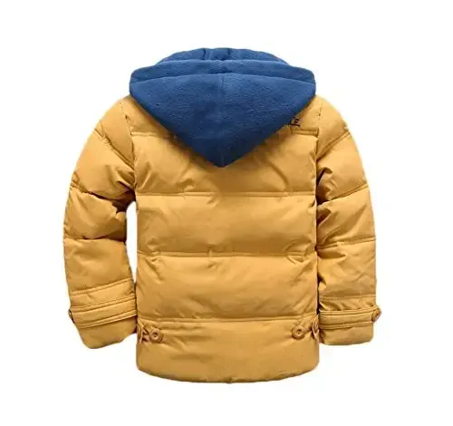 Vinmin Kids Winter Latest Thicken Hooded Jacket Warm Quilted Coat Casual Outdoor Cool Cute for Boys Girls Autumn Spring - MODAZONE (1)