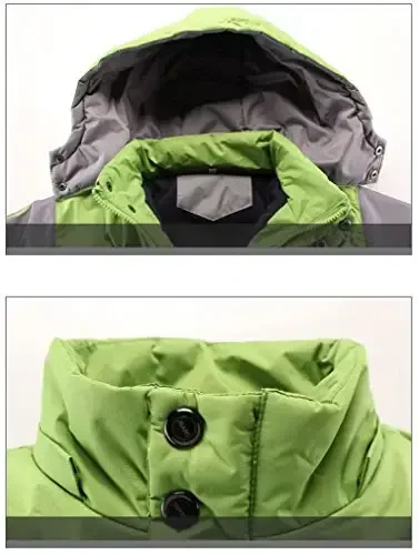 Vinmin Latest Boys Thicken Fleece Hooded Jacket Warm Quilted Coat Outdoor Cool Cute Fashion for Winter Autumn Spring - 4