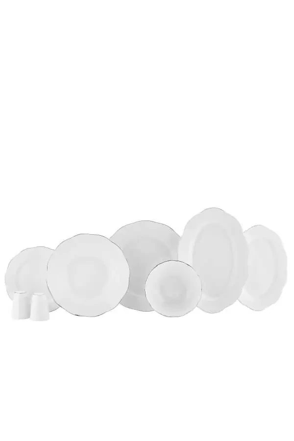 Vinta Collection 55-Piece Dinner Set Platinum - 2
