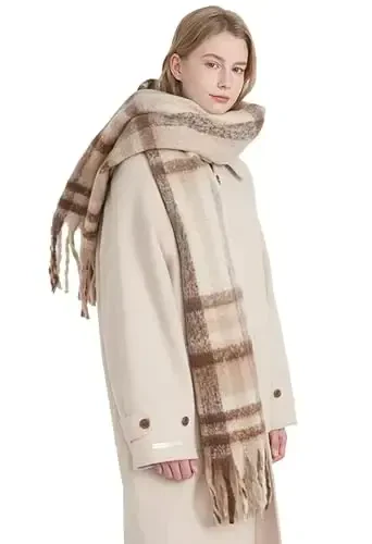 Vintage ayollar uchun sharflar Kechki liboslar uchun iliq ro'mollar va o'ralmalar Yumshoq poncho palto Qalin Kashmir o'rami Qulay 2025 - Vintage