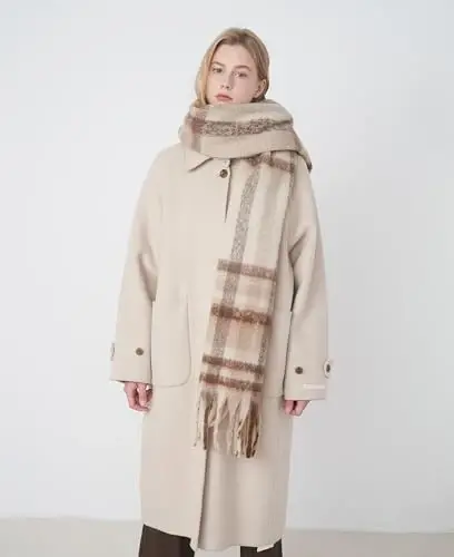 Vintage ayollar uchun sharflar Kechki liboslar uchun iliq ro'mollar va o'ralmalar Yumshoq poncho palto Qalin Kashmir o'rami Qulay 2025 - 6