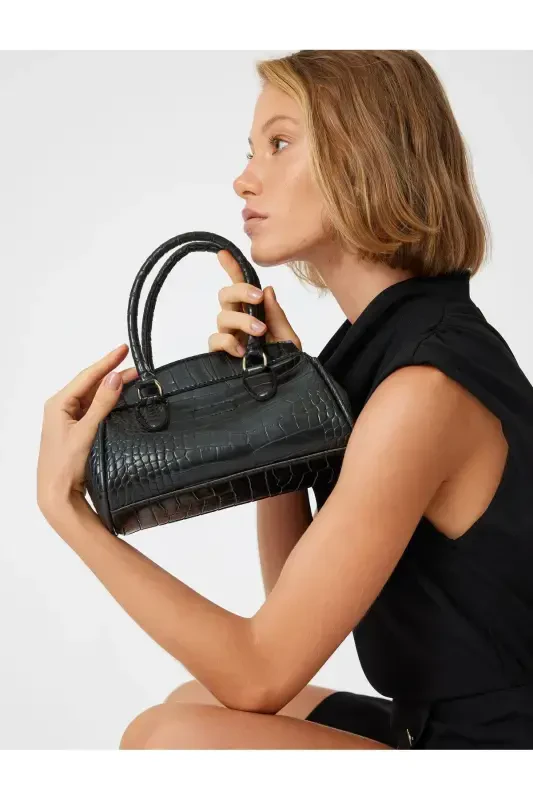 Vintage Bag Quilted Crossbody Chain Detailed Faux Leather - KOTON