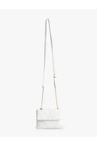 Vintage Bag Quilted Crossbody Chain Detailed Faux Leather - KOTON (1)