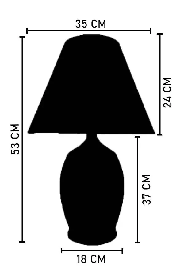 Vintage Ceramic Lampshade Large Ecru-Conical Ecru - 3