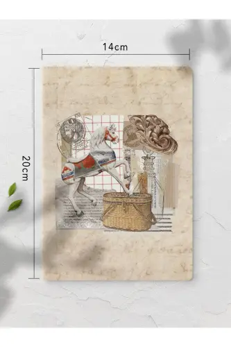 Vintage Defter Seti - 4 Adet Not Defteri - Notebook, Journal Defteri - 14cm*20cm-Vintage - 4