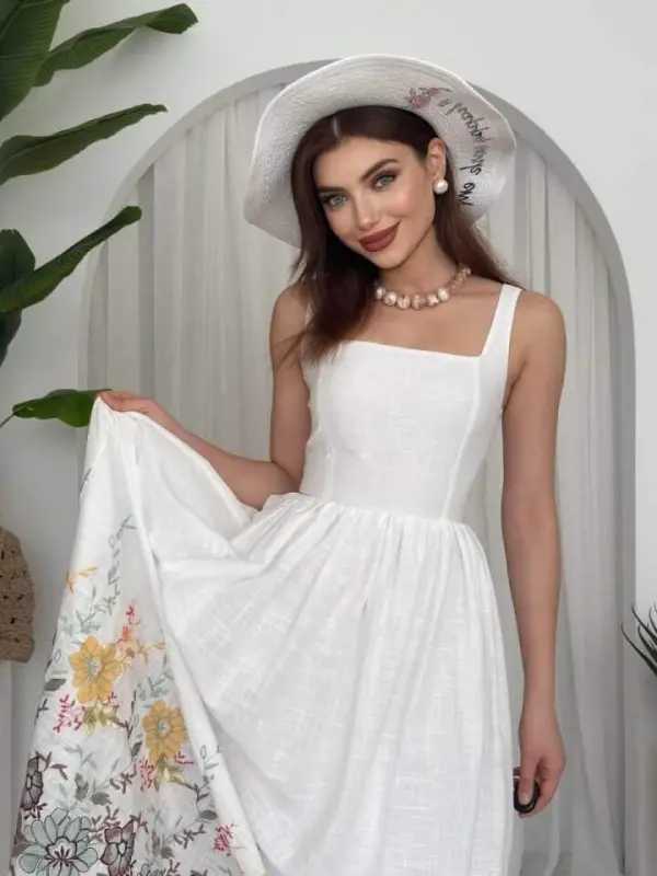 Vintage Floral Dress - 4