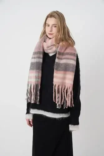 Vintage Scarfs for Women Warm Shawls and Wraps for Evening Dresses Soft Poncho Coat Thick CasModazoneere Wrap Cozy 2025 - 5