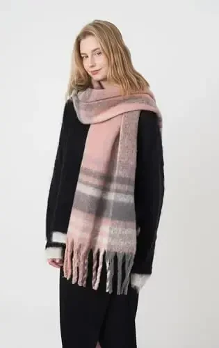 Vintage Scarfs for Women Warm Shawls and Wraps for Evening Dresses Soft Poncho Coat Thick CasModazoneere Wrap Cozy 2025 - 7