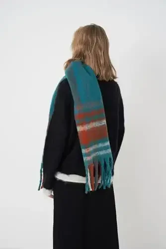 Vintage Scarfs for Women Warm Shawls and Wraps for Evening Dresses Soft Poncho Coat Thick CasModazoneere Wrap Cozy 2025 - 6