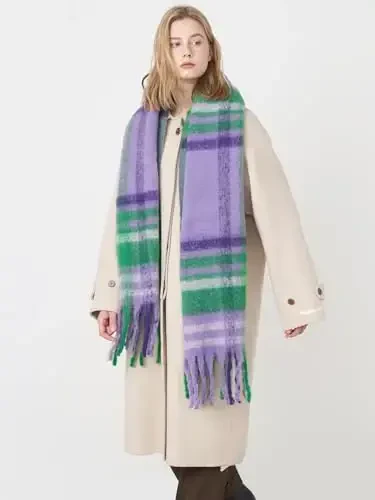 Vintage Scarfs for Women Warm Shawls and Wraps for Evening Dresses Soft Poncho Coat Thick CasModazoneere Wrap Cozy 2025 - 5