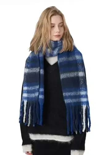 Vintage Scarfs for Women Warm Shawls and Wraps for Evening Dresses Soft Poncho Coat Thick CasModazoneere Wrap Cozy 2025 - 1