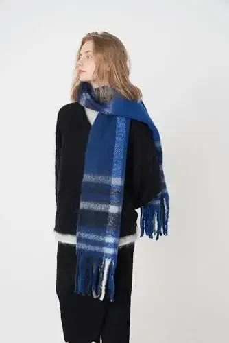 Vintage Scarfs for Women Warm Shawls and Wraps for Evening Dresses Soft Poncho Coat Thick CasModazoneere Wrap Cozy 2025 - 5