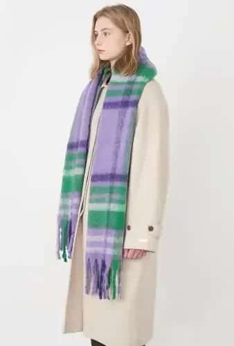 Vintage Scarfs for Women Warm Shawls and Wraps for Evening Dresses Soft Poncho Coat Thick CasModazoneere Wrap Cozy 2025 - 6