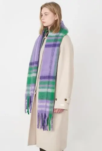 Vintage Scarfs for Women Warm Shawls and Wraps for Evening Dresses Soft Poncho Coat Thick CasModazoneere Wrap Cozy 2025 - 6